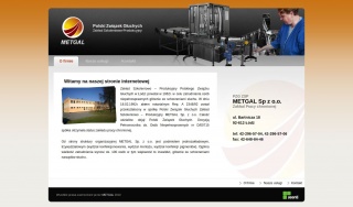 Strona Internetwa PZG Metgal - strona główna